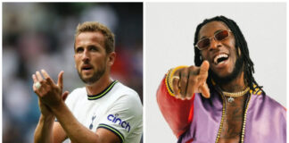 Harry Kane expresses admiration for singer Burna Boy’s music harry kane and Burna Boy