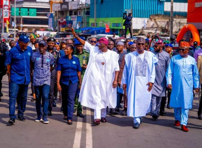 Sanwo-Olu unveils Ikeja flyover (See Photos)
