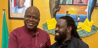 PHOTOS: Gov Doye hosts singer Timaya