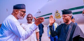 Osinbajo, wife condole with Akeredolu’s family
