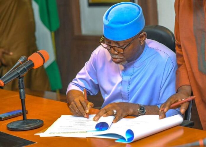 Gov Aiyedatiwa signs N395.257bn 2024 budget, to complete ongoing projects Gov Aiyedatiwa signs N395.257bn 2024 budget, to complete ongoing projects