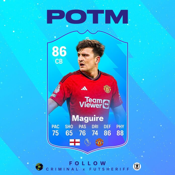 Harry Maguire named Premier League Player for the month of November