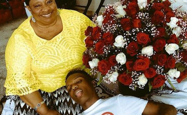 Wizkid and his late mother, Dolapo Balogun