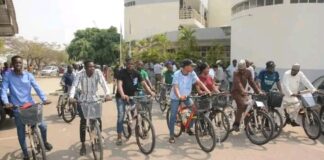 UniAbuja launches bicycle as alternative intra-campus transport (PHOTOS)