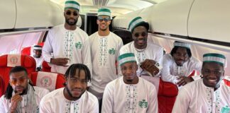 Exquisite Super Eagles arrive Ivory Coast ahead of AFCON 2023 tournament (Photos)