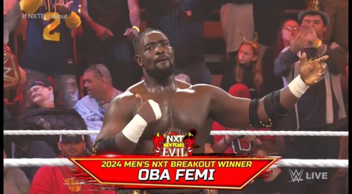 Oba Femi: Meet 22-year-old Nigerian wrestler who is the future of WWE Oba Femi (Photo Credit: X)