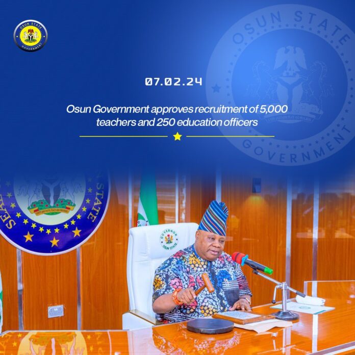 Gov Adeleke approves recruitment of 5,000 teachers