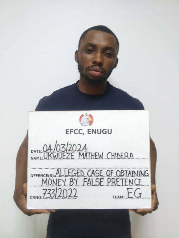 EFCC arraigns one for N11.4m fraud in Enugu EFCC arraigns one for N11.4m fraud in Enugu
