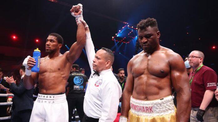 Anthony Joshua knocks out Francis Ngannou to win heavyweight clash Anthony Joshua knocks out Francis Ngannou to win heavyweight title