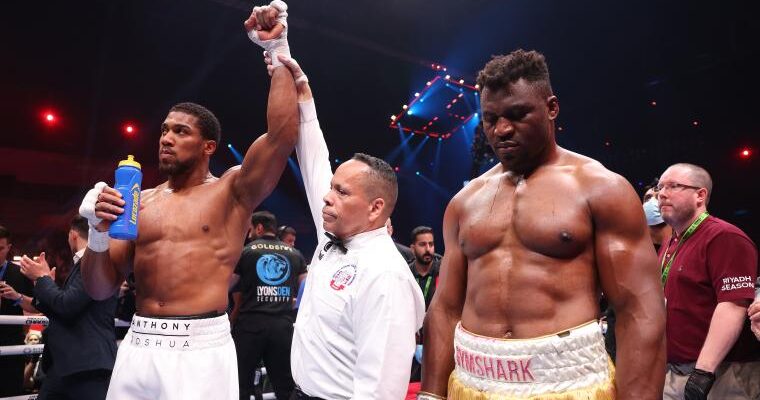 Anthony Joshua knocks out Francis Ngannou to win heavyweight title