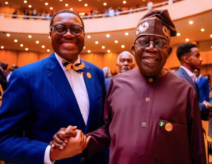 Tinubu congratulates AfDB President on Obafemi Awolowo Prize for Leadership award Tinubu congratulates AfDB President on Obafemi Awolowo Prize for Leadership award