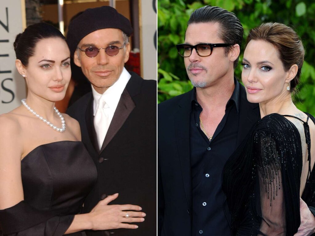 Angelina and her ex-husbands