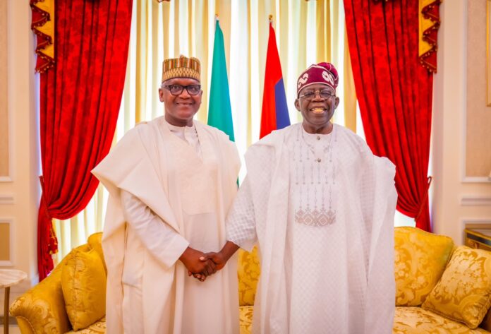 Tinubu commends Dangote Group over new gantry price of diesel Tinubu commends Dangote Group over new gantry price of diesel