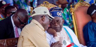 Tinubu greets Adams Oshiomhole on 72 birthday