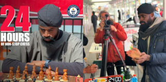 Guinness World Record: 24 hours after, Tunde Onakoya remains unbeaten in chess marathon (PHOTOS)