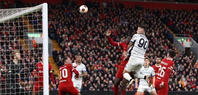 Europa League: Liverpool walk tightrope after Atalanta thrash Reds 3-0 at Anfield