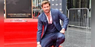 Exciting international Entertainment news that got us this week Chris Hemsworth on the Hollywood Walk Of Fame Photo Credit:- The News International