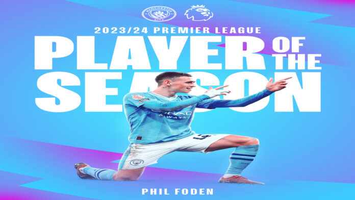 Foden named premier league player of the year