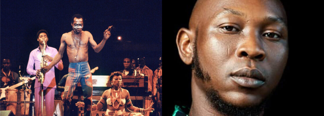 Fela Anikulpo-Kuti and Seun Kuti (Photo Credit: NRTC Library)