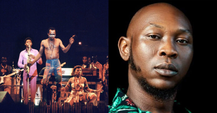 “Fela had over 100 concubines”- Son of legendary artiste, Seun Kuti reveals Fela Anikulpo-Kuti and Seun Kuti (Photo Credit: NRTC Library)