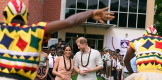 Prince Harry, Meghan Markle arrive in Nigeria, visit school in Abuja (PHOTOS)