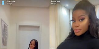 Ese Eriata confirms arrival of baby Eriata Ese (Photo Credit: Linda Ikeji's Blog)