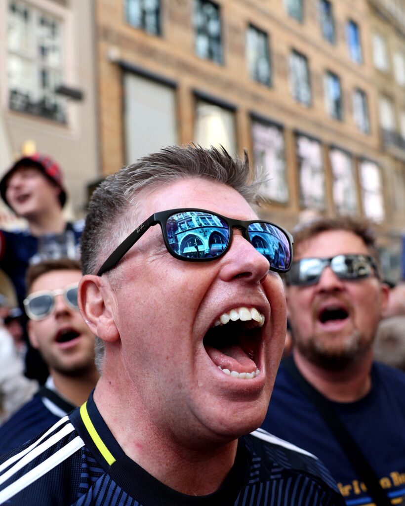 A Scottish fan wearing sunshades (Photo Credit: UEFA/X)