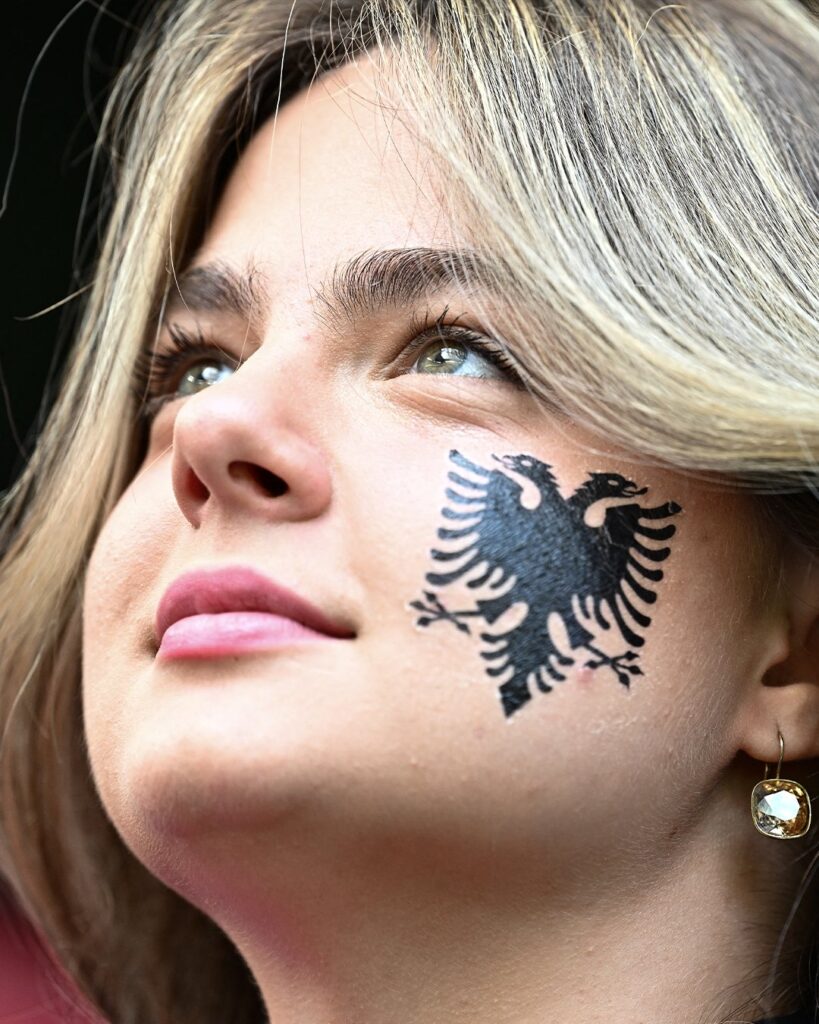 A beautiful Albanian fan (Photo Credit: UEFA EURO/X)