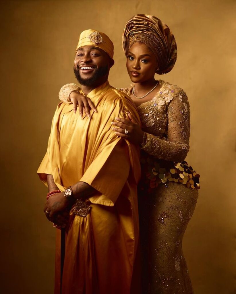 Davido and Chioma Rowland (Photo Credit: Chef Chi/Twitter)