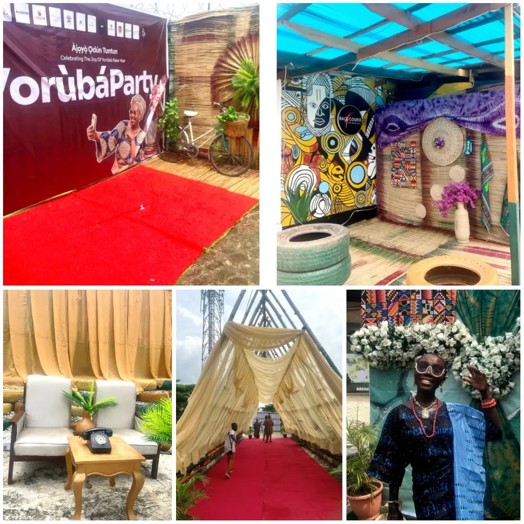 Atelewo Yoruba Party, an indigenous Yoruba event in a class of its own 1 Cultural decoration at the Atelewo Yoruba Party.