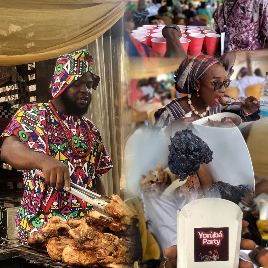 Atelewo Yoruba Party, an indigenous Yoruba event in a class of its own 3 Food aspect in the Atelewo Yoruba Party.