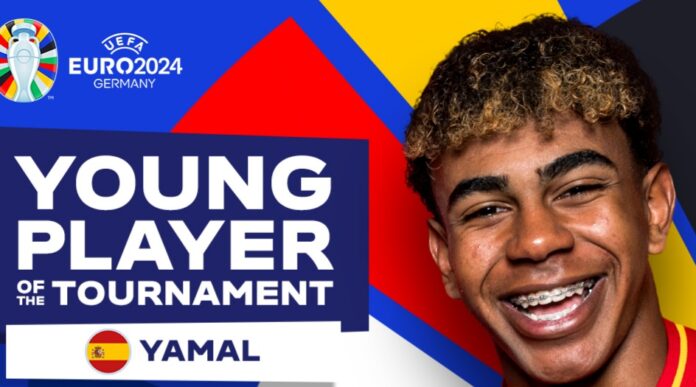 Yamal wins Euro 2024 Young Player of the Tournament award Yamal wins Euro 2024 Young Player of the Tournament award