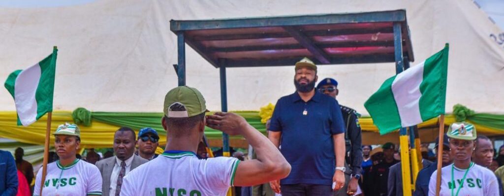 Governor of Niger State during the NYSC Orientation Camp