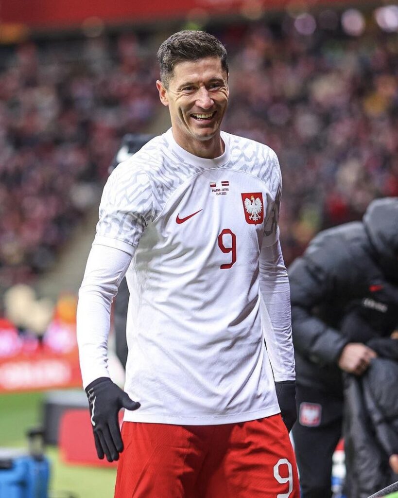 Polish forward, Robert Lewandowski