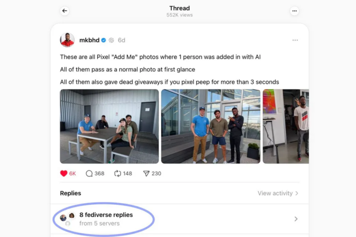 Threads is enhancing visibility for fediverse replies in its app Threads is enhancing visibility for fediverse replies in its app