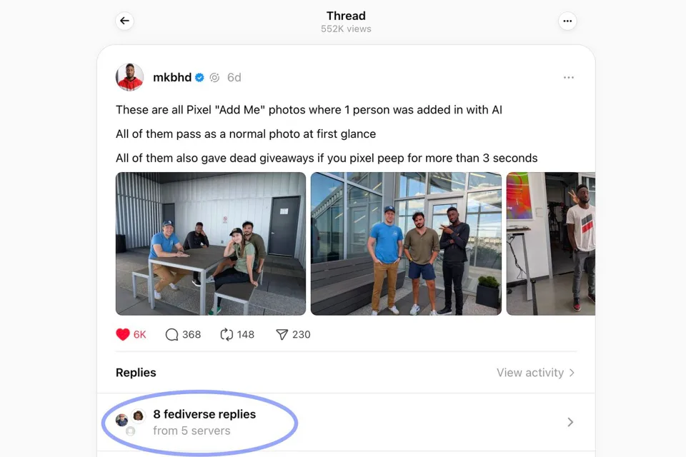 Threads is enhancing visibility for fediverse replies in its app