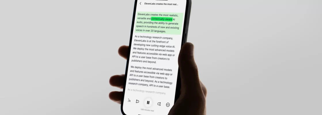 ElevenLabs’ reader text-to-speech app is now available worldwide