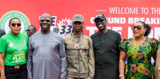 Edo state governor names stadium after singer, Rema (PHOTOS) Rema x Edo state governor (Photo Credit: X)