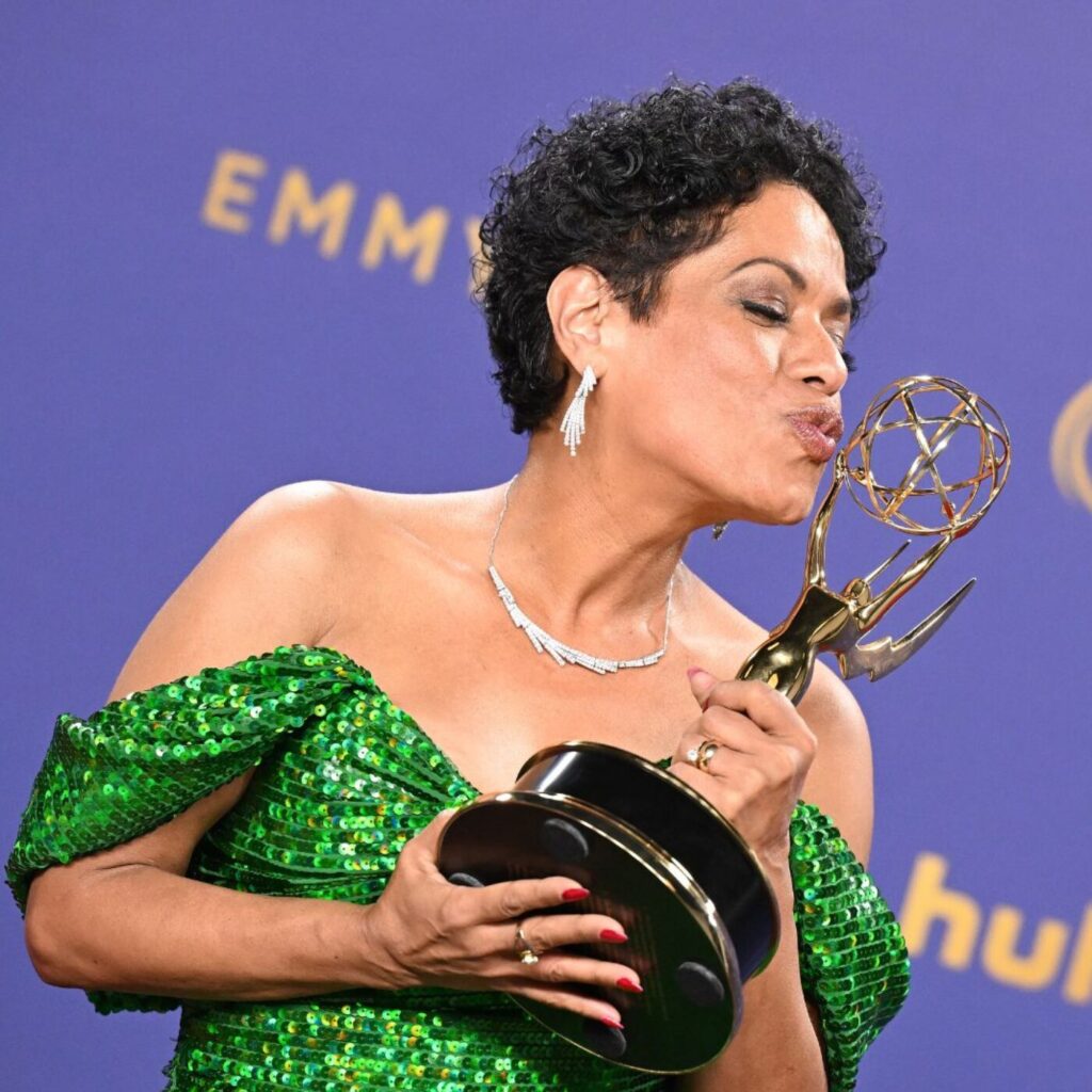 Liza Colón-Zayas at the 76th Primetime Emmy Awards held at Peacock Theater on September 15, 2024 in Los Angeles, California. (Photo by Gilbert Flores/Variety via Getty