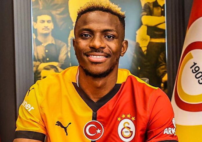 OFFICIAL: Galatasaray unveil Super Eagles striker Victor Osimhen after signing loan agreement (PHOTOS)