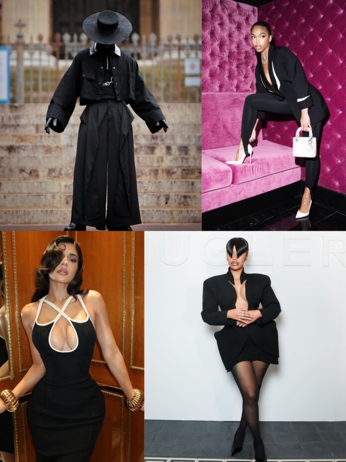 Top black outfits rocked by celebrities at the Paris Fashion Week 2024