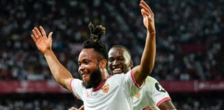 Ejuke’s first La Liga goal is match winner in Sevilla’s 2-1 triumph over Real Valladolid