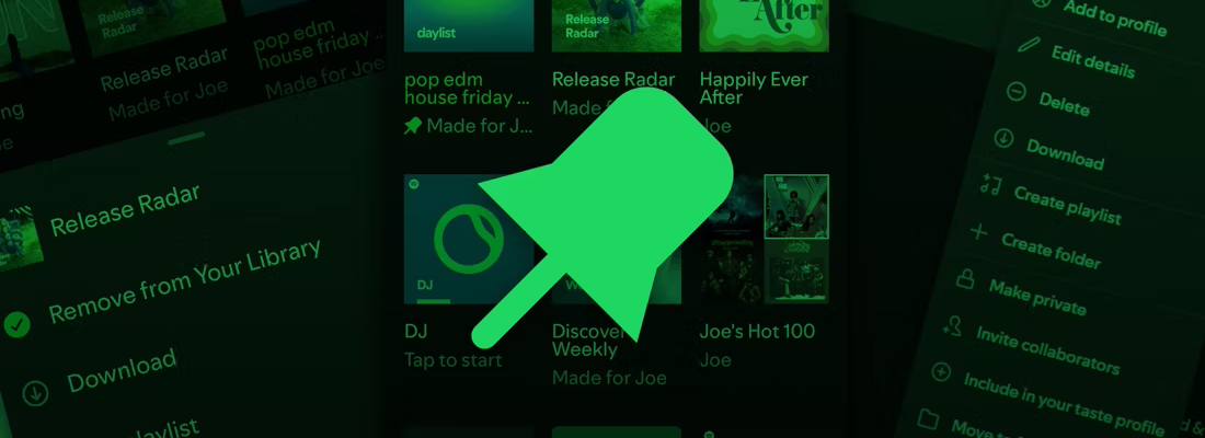 Tip: Spotify finally lets you pin playlists (and more)