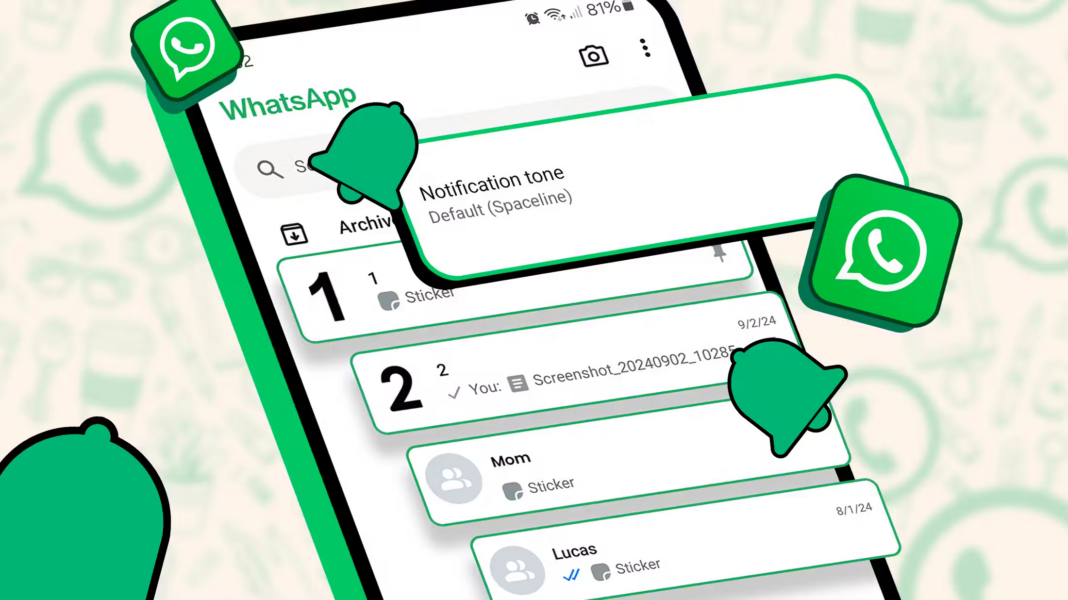 You can personalize notification sounds for individual WhatsApp chats