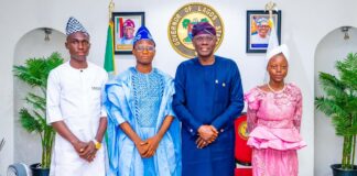 Sanwo-Olu receives one-day governor, urges him to stay focused