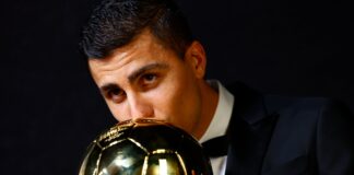 Spanish midfielder Rodri wins 2024 men’s Ballon d’Or ahead of Vinicius Jr and Bellingham