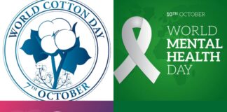 World Cotton Day and other International Days in October