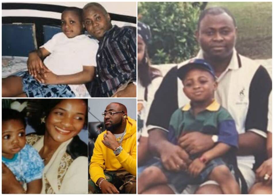 PhotoEditorPro_1755789037357 A montage of David Adeleke featuring his mother and father