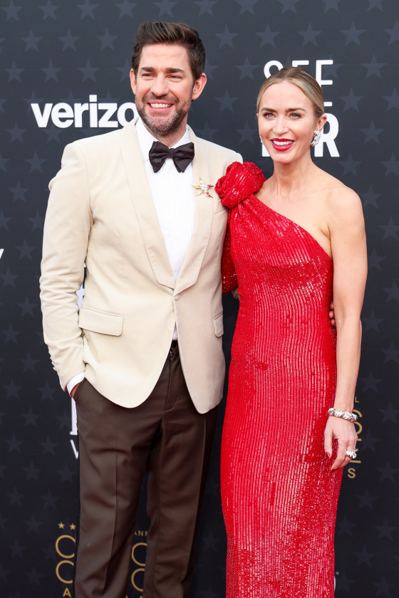 Krasinski and Blunt at the 29th Critics Choice Awards on Jan. 14, 2024, in Santa Monica, California.Christopher Polk / Getty Images