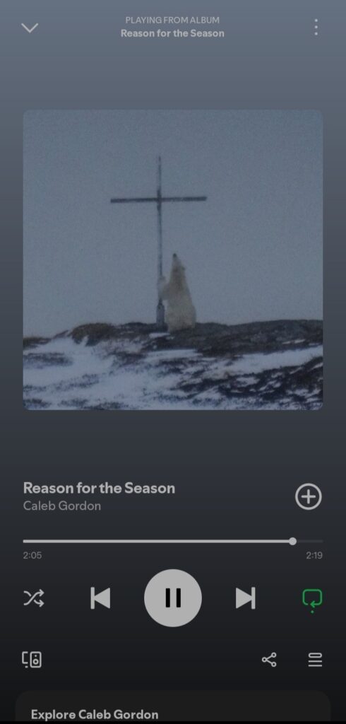 Caleb Gordon's Reason for the Season on Spotify 